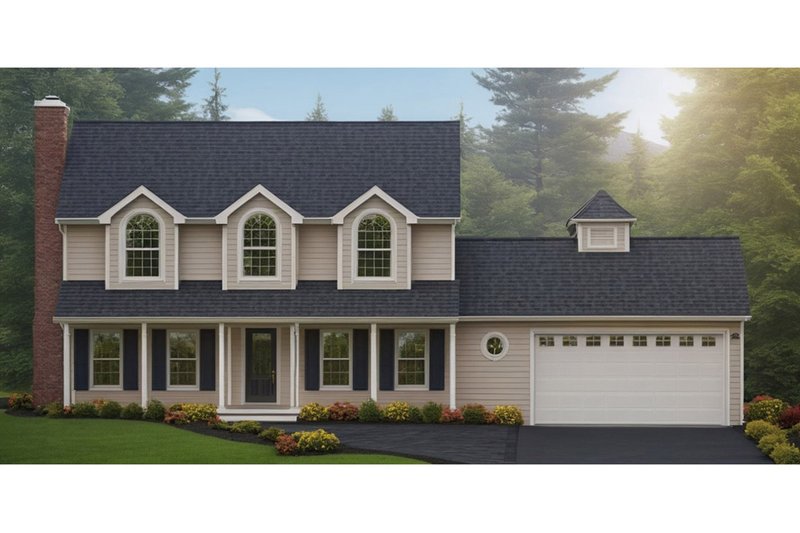 Dream House Plan - Colonial Exterior - Front Elevation Plan #3-180