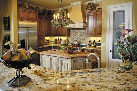 Interior - Kitchen 1 for Mediterranean House Plan #930-57 - 4 bed, 3.5 bath