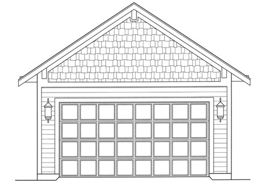 Exterior - Other Elevation 1 for Craftsman House Plan #46-842 - 2 bed, 2 bath