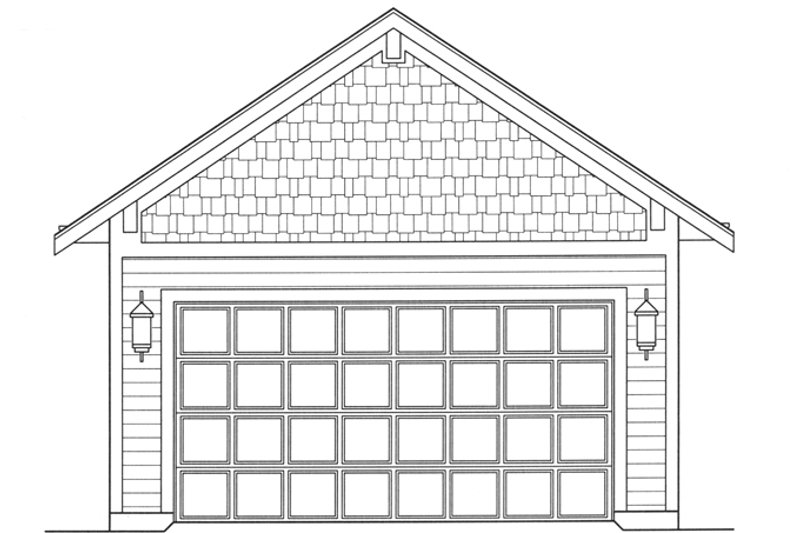 Home Plan - Exterior - Other Elevation 1 for Craftsman House Plan #46-842 - 2 bed, 2 bath