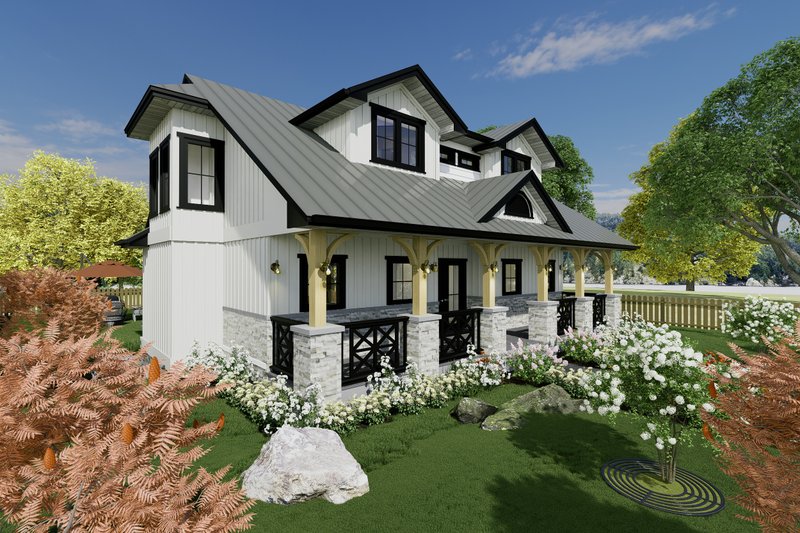 Home Plan - Exterior - Other Elevation for Farmhouse House Plan #1101-14 - 3 bed, 3 bath