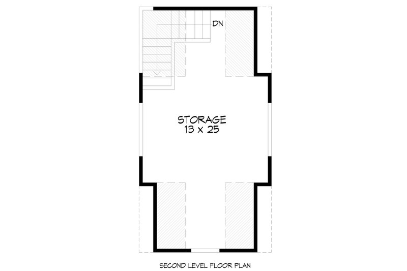 Home Plan - Floor Plan - Upper Floor for Modern House Plan #932-899, 0 bath