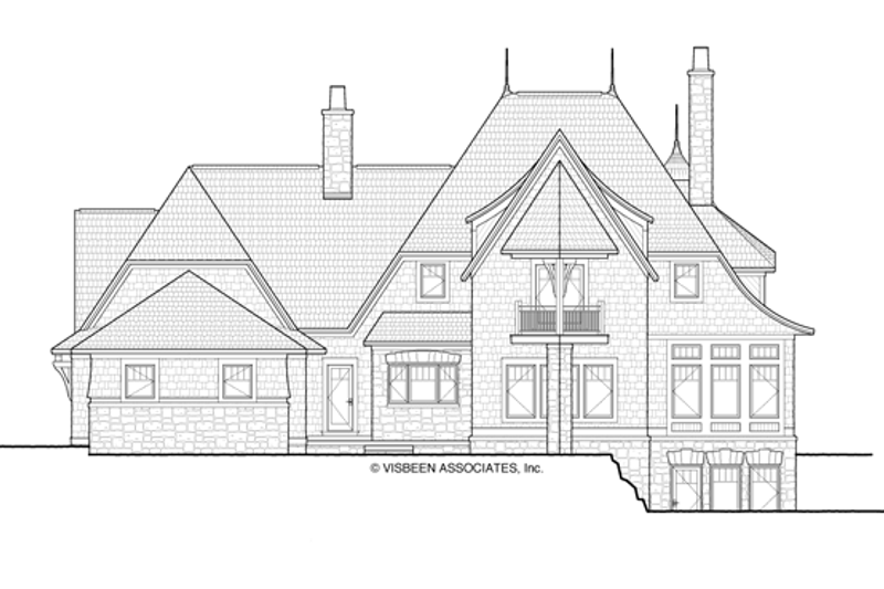 Home Plan - Exterior - Rear Elevation 1 for Craftsman House Plan #928-244 - 3 bed, 2.5 bath