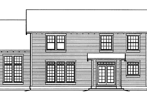 Exterior - Rear Elevation for Craftsman House Plan #48-809 - 3 bed, 2.5 bath