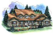 Craftsman Style House Plan - 5 Beds 4 Baths 3377 Sq/Ft Plan #18-2007 