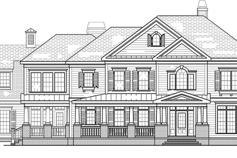 Dream House Plan - Exterior - Front Elevation 4 for Classical House Plan #927-845 - 5 bed, 4.5 bath