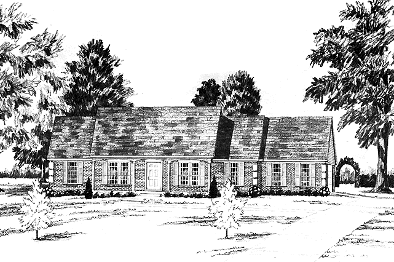 House Plan Design - Colonial Exterior - Front Elevation Plan #36-615