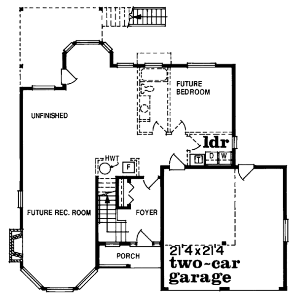 House Design - Country Floor Plan - Main Floor Plan #47-797