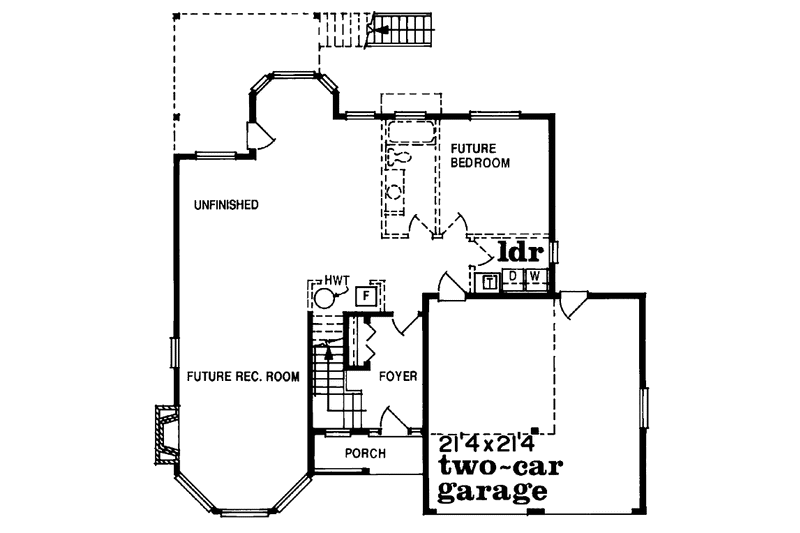 Home Plan - Floor Plan - Main Floor for Country House Plan #47-797 - 3 bed, 2 bath