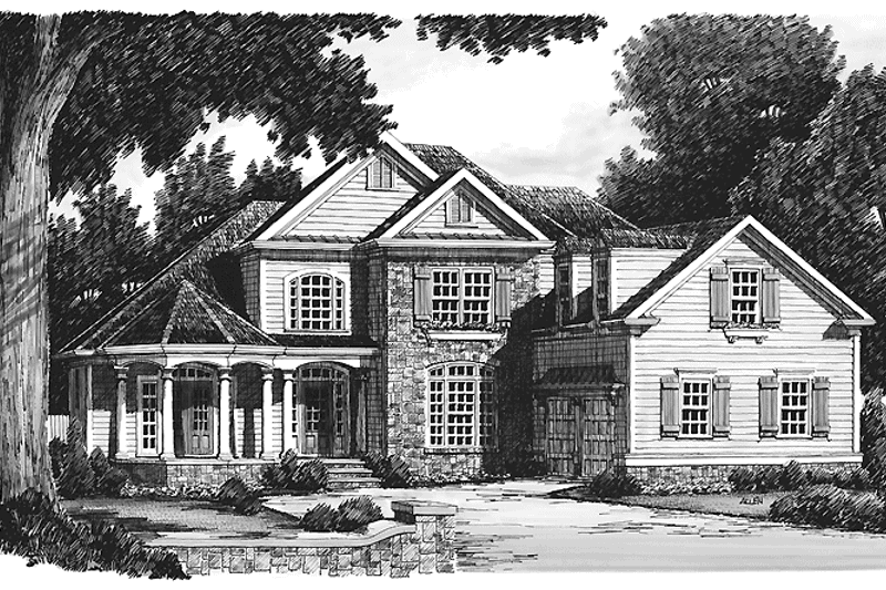 Home Plan - Exterior - Front Elevation 3 for Country House Plan #927-660 - 4 bed, 3 bath