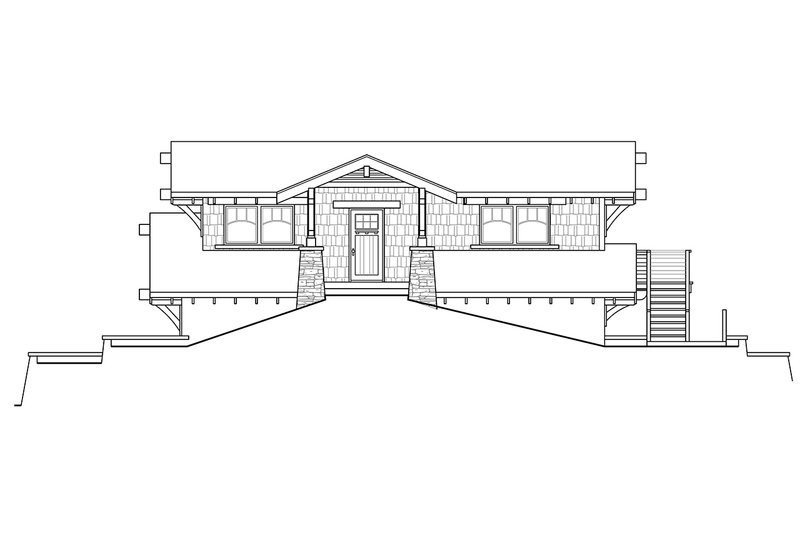 House Blueprint - Exterior - Other Elevation 1 for Craftsman House Plan #124-1284, 0 bath