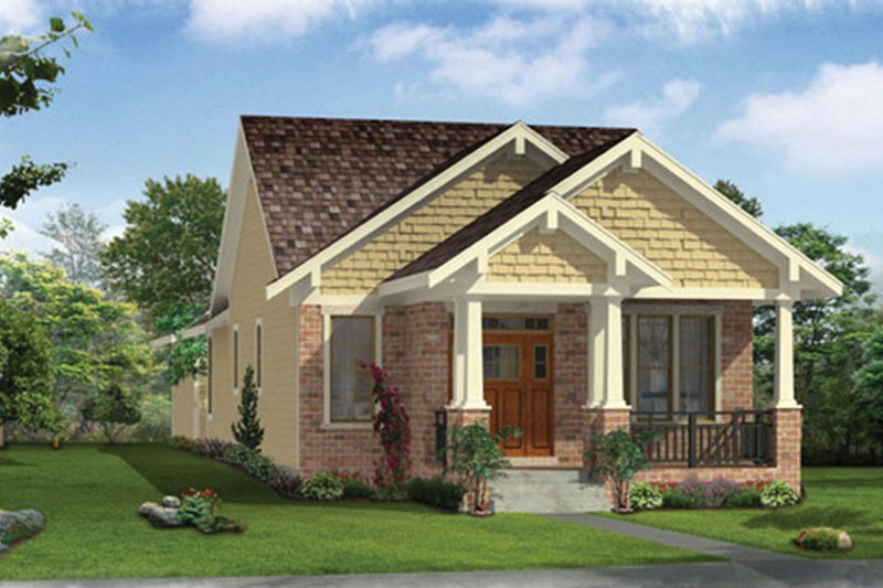 Architectural House Design - Craftsman Exterior - Front Elevation Plan #46-842