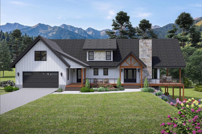 Home Plan - Exterior - Front Elevation 3 for Country House Plan #932-1452 - 3 bed, 3.5 bath