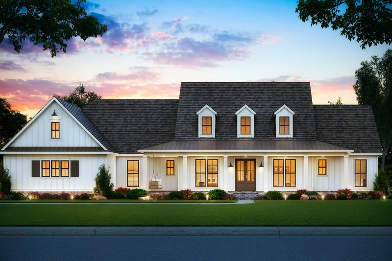 Home Plan - Farmhouse Exterior - Front Elevation Plan #1074-5
