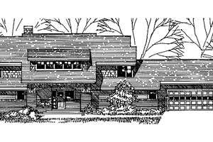 Dream House Plan - Craftsman Exterior - Front Elevation Plan #965-5