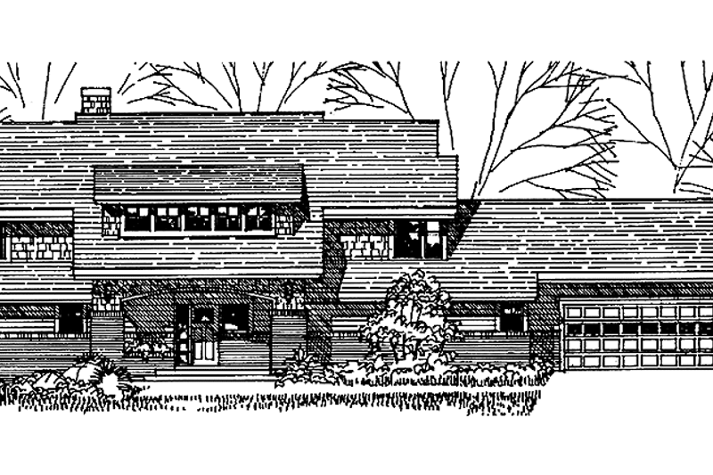 Architectural House Design - Craftsman Exterior - Front Elevation Plan #965-5