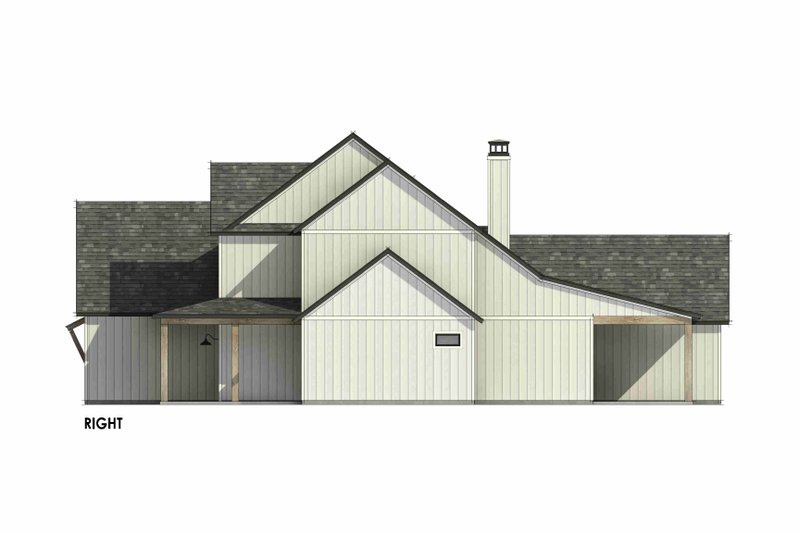 House Design - Exterior - Other Elevation 1 for Farmhouse House Plan #1096-202 - 4 bed, 4.5 bath