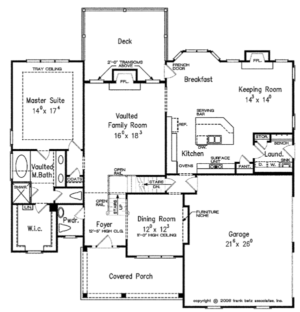 House Plan Design - Country Floor Plan - Main Floor Plan #927-411