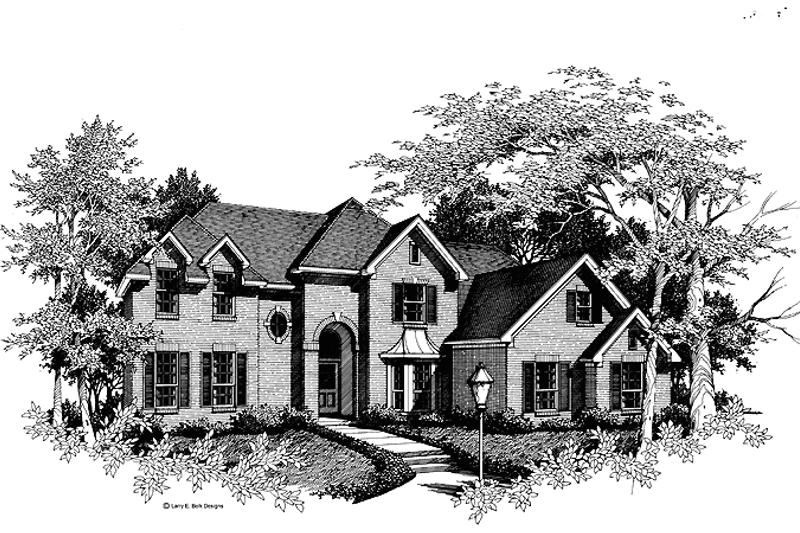 House Plan Design - Traditional Exterior - Front Elevation Plan #952-90