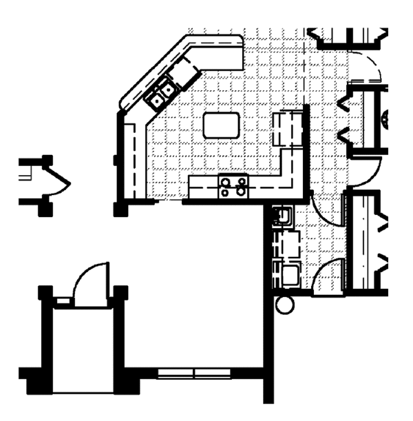 Architectural House Design - Mediterranean Floor Plan - Other Floor Plan #999-99