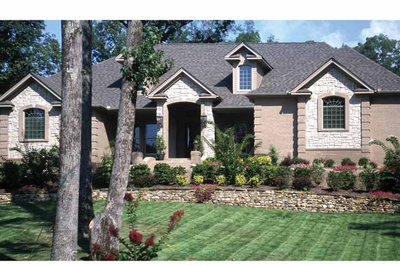 Home Plan - Exterior - Front Elevation 3 for Contemporary House Plan #17-2826 - 3 bed, 4 bath