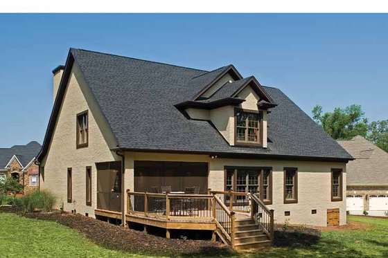 Exterior - Rear Elevation 2 for Country House Plan #929-651 - 3 bed, 2.5 bath