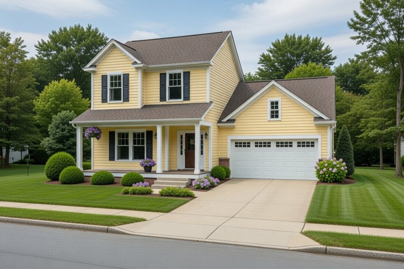 House Blueprint - Traditional Exterior - Front Elevation Plan #20-2606