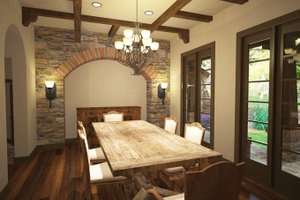 Interior - Dining Room for Cottage House Plan #120-244 - 3 bed, 4 bath