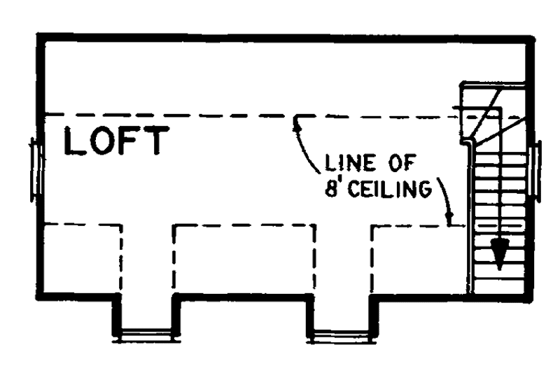 Dream House Plan - Floor Plan - Upper Floor House Plan #47-1076, 0 bath