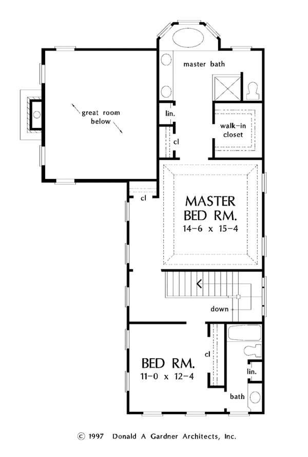 Home Plan - Classical Floor Plan - Upper Floor Plan #929-369