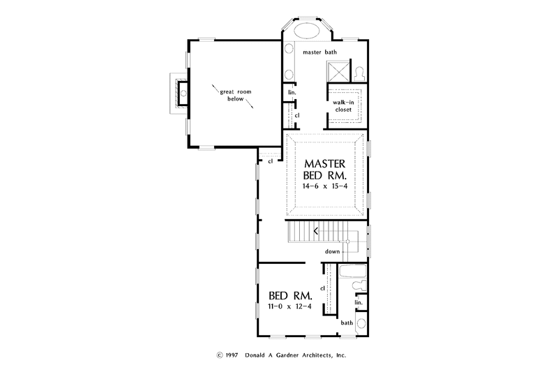 Home Plan - Floor Plan - Upper Floor for Classical House Plan #929-369 - 3 bed, 3 bath