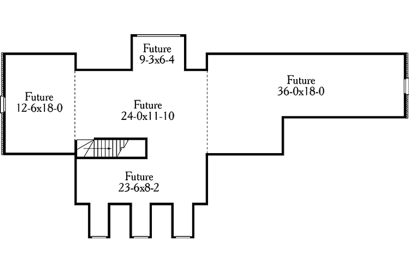 Home Plan - Floor Plan - Other Floor for Country House Plan #406-9626 - 4 bed, 2.5 bath