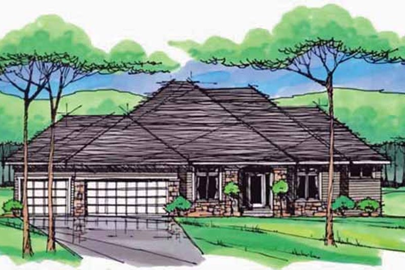 Home Plan - Country Exterior - Front Elevation Plan #51-978