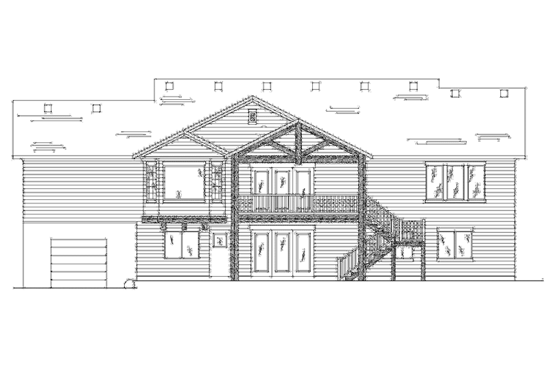Home Plan - Exterior - Rear Elevation for Traditional House Plan #945-90 - 3 bed, 2.5 bath