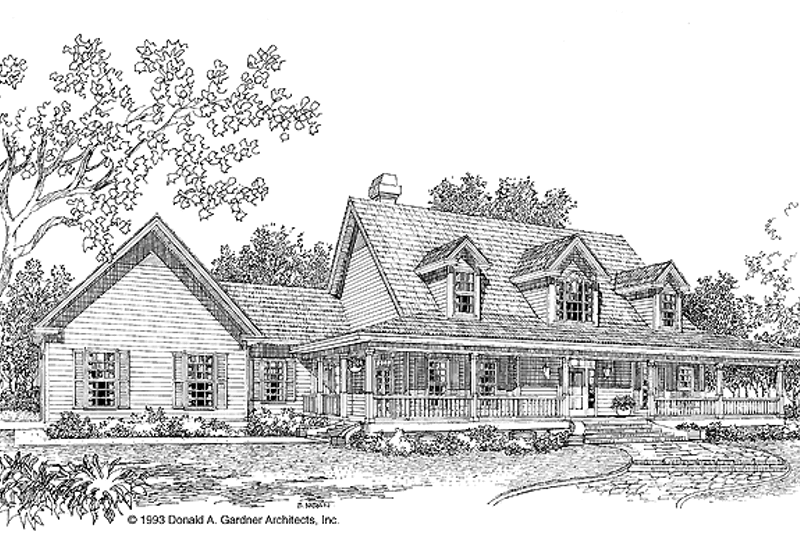 House Design - Country Exterior - Front Elevation Plan #929-151