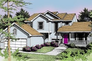 Traditional Exterior - Front Elevation Plan #94-217