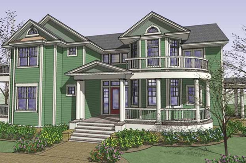 Architectural House Design - Country Exterior - Front Elevation Plan #120-212