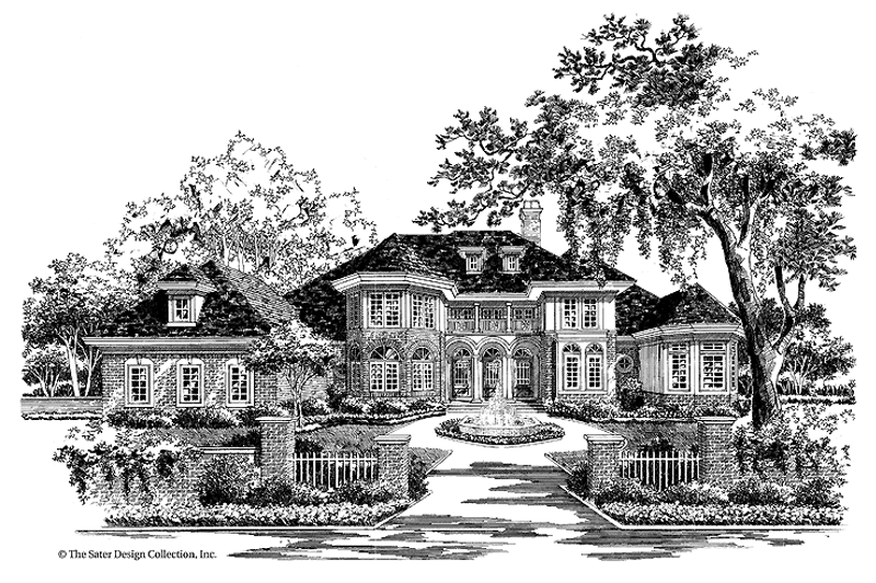 Dream House Plan - Exterior - Front Elevation 4 for Mediterranean House Plan #930-42 - 4 bed, 3.5 bath