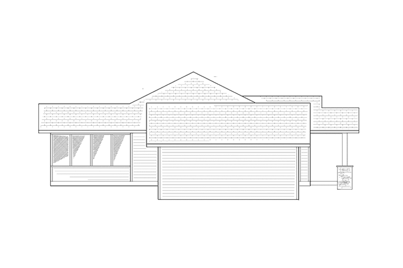 Dream House Plan - Exterior - Other Elevation for Ranch House Plan #939-8 - 3 bed, 2.5 bath