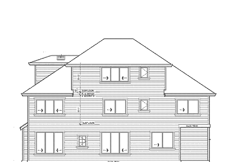 House Plan Design - Exterior - Rear Elevation for Craftsman House Plan #132-435 - 5 bed, 3.5 bath