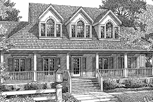 Architectural House Design - Exterior - Front Elevation for Victorian House Plan #45-467 - 4 bed, 3.5 bath