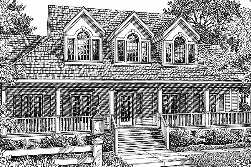 Dream House Plan - Victorian Exterior - Front Elevation Plan #45-467