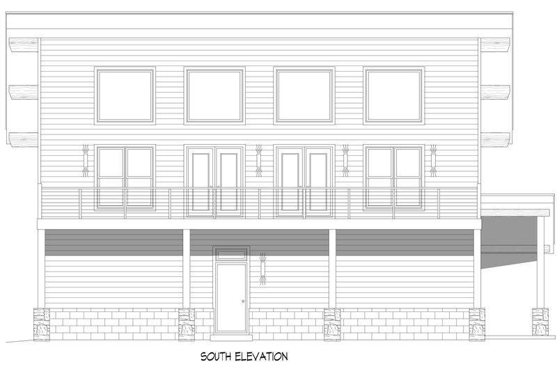 Dream House Plan - Exterior - Front Elevation 3 for Contemporary House Plan #932-1314 - 3 bed, 2.5 bath