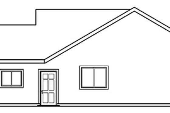 Exterior - Other Elevation for Traditional House Plan #124-376 - 3 bed, 2 bath