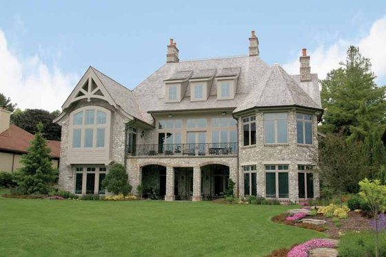 Exterior - Rear Elevation for Country House Plan #928-166 - 3 bed, 4 bath