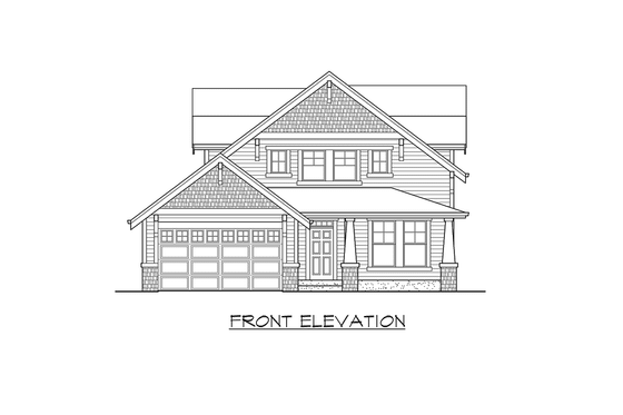 Exterior - Other Elevation for Craftsman House Plan #132-187 - 3 bed, 2.5 bath