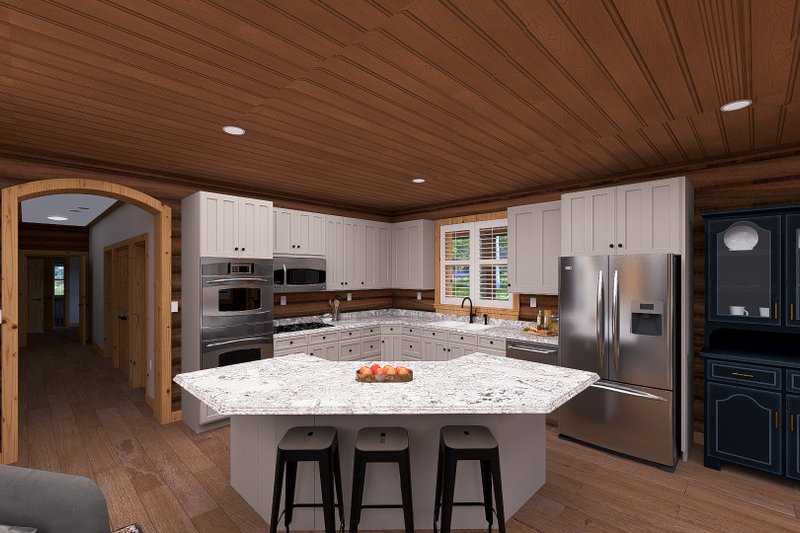 Home Plan - Interior - Kitchen 5 for Log House Plan #1060-306 - 4 bed, 4 bath