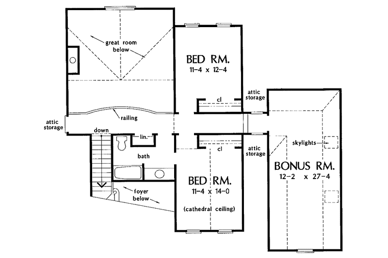 Home Plan - Floor Plan - Upper Floor for Traditional House Plan #929-247 - 3 bed, 2.5 bath