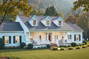 Colonial Style House Plan - 5 Beds 3.5 Baths 2705 Sq/Ft Plan #3-275 