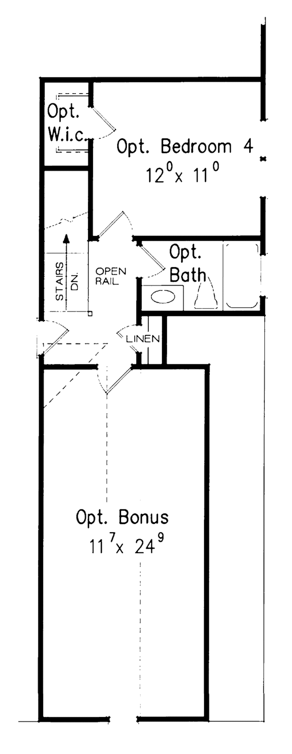 Home Plan - Traditional Floor Plan - Upper Floor Plan #927-668